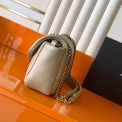 Luxury Replica YSL Saint Laurent Calypso Medium Crossbody Bag Apricot Knockoff Mirror Quality Replica YSL Saint Laurent Calypso Medium Crossbody Bag Apricot Clone