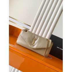 Mirror Quality Replica YSL Saint Laurent Calypso Medium Crossbody Bag Apricot Clone