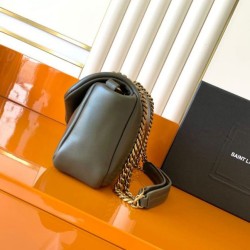 Mirror Quality Replica YSL Saint Laurent Calypso Medium Crossbody Bag Moss Clone