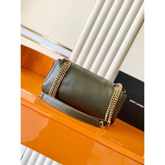 Luxury Replica YSL Saint Laurent Calypso Medium Crossbody Bag Moss Knockoff Mirror Quality Replica YSL Saint Laurent Calypso Medium Crossbody Bag Moss Clone