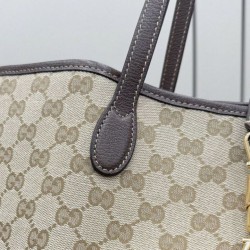 Mirror Quality Replica Gucci Jackie Large Tote Bag 867014 Brown Clone
