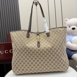 Mirror Quality Replica Gucci Jackie Large Tote Bag 867014 Brown Clone