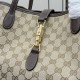 Mirror Quality Replica Gucci Jackie Large Tote Bag 867014 Brown Clone