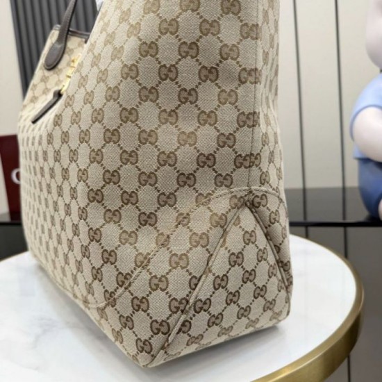 Mirror Quality Replica Gucci Jackie Large Tote Bag 867014 Brown Clone