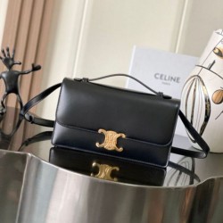 Mirror Quality Replica Celine Medium Triomphe Folio Bag Brown Clone