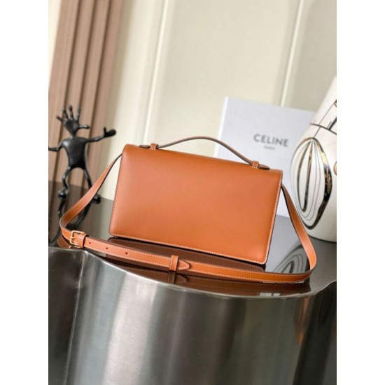 Mirror Quality Replica Celine Medium Triomphe Folio Bag Black Clone