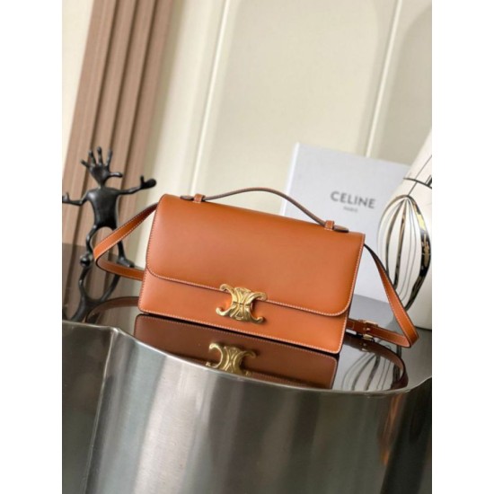 Mirror Quality Replica Celine Medium Triomphe Folio Bag Black Clone
