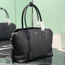 Luxury Replica Prada Large Tote Bag 1BG600 Black Knockoff Mirror Quality Replica Prada Large Tote Bag 1BG600 Black Clone
