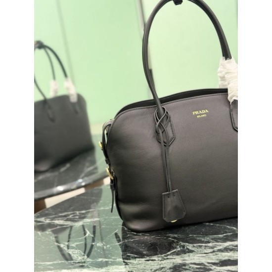 Mirror Quality Replica Prada Large Tote Bag 1BG600 Black Clone