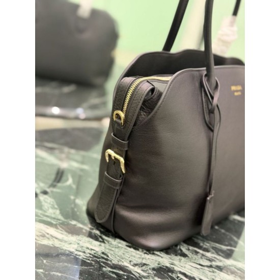 Mirror Quality Replica Prada Large Tote Bag 1BG600 Black Clone