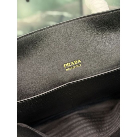 Mirror Quality Replica Prada Large Tote Bag 1BG600 Black Clone
