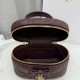 Luxury Replica Dior Lady Dior Micro Toiletry Bag in Bordeaux Knockoff Mirror Quality Replica Dior Lady Dior Micro Toiletry Bag in Bordeaux Clone