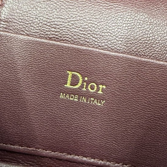 Luxury Replica Dior Lady Dior Micro Toiletry Bag in Bordeaux Knockoff Mirror Quality Replica Dior Lady Dior Micro Toiletry Bag in Bordeaux Clone