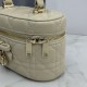 Luxury Replica Dior Lady Dior Micro Toiletry Bag in Apricot Knockoff Mirror Quality Replica Dior Lady Dior Micro Toiletry Bag in Apricot Clone