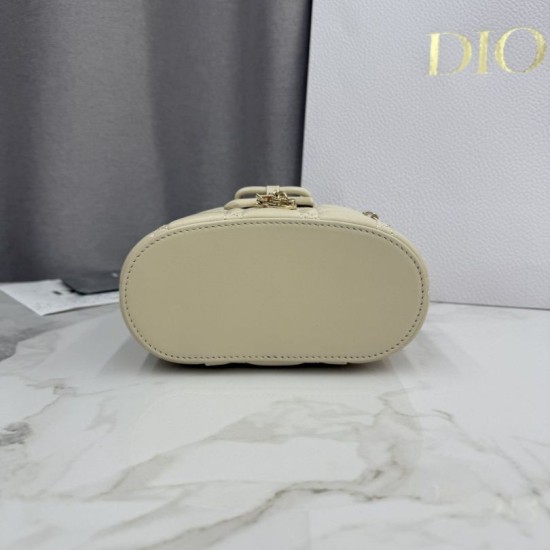 Luxury Replica Dior Lady Dior Micro Toiletry Bag in Apricot Knockoff Mirror Quality Replica Dior Lady Dior Micro Toiletry Bag in Apricot Clone