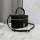 Luxury Replica Dior Lady Dior Micro Toiletry Bag in Black Knockoff Mirror Quality Replica Dior Lady Dior Micro Toiletry Bag in Black Clone