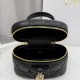 Luxury Replica Dior Lady Dior Micro Toiletry Bag in Black Knockoff Mirror Quality Replica Dior Lady Dior Micro Toiletry Bag in Black Clone