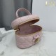 Luxury Replica Dior Lady Dior Micro Toiletry Bag in Pink Knockoff Mirror Quality Replica Dior Lady Dior Micro Toiletry Bag in Pink Clone