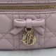 Luxury Replica Dior Lady Dior Micro Toiletry Bag in Pink Knockoff Mirror Quality Replica Dior Lady Dior Micro Toiletry Bag in Pink Clone