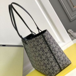Luxury Replica Loewe East West Luxury Tote Bag in Anagram Jacquard Knockoff Mirror Quality Replica Loewe East West Luxury Tote Bag in Anagram Jacquard Clone