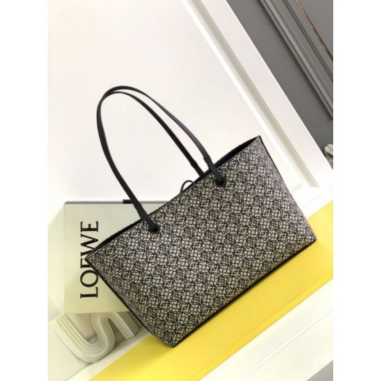 Luxury Replica Loewe East West Luxury Tote Bag in Anagram Jacquard Knockoff Mirror Quality Replica Loewe East West Luxury Tote Bag in Anagram Jacquard Clone