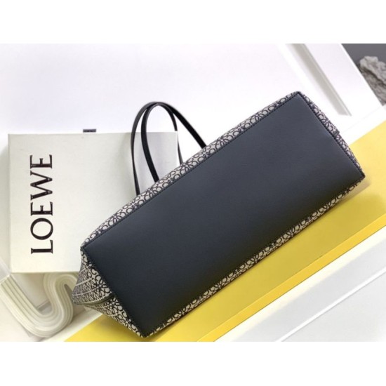 Luxury Replica Loewe East West Luxury Tote Bag in Anagram Jacquard Knockoff Mirror Quality Replica Loewe East West Luxury Tote Bag in Anagram Jacquard Clone