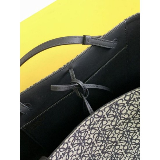 Luxury Replica Loewe East West Luxury Tote Bag in Anagram Jacquard Knockoff Mirror Quality Replica Loewe East West Luxury Tote Bag in Anagram Jacquard Clone