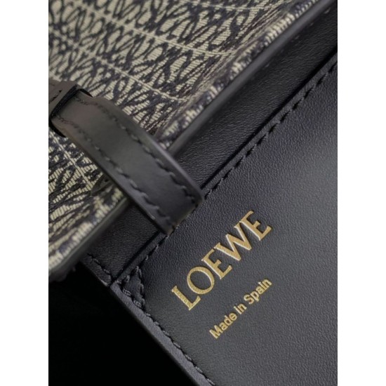 Luxury Replica Loewe East West Luxury Tote Bag in Anagram Jacquard Knockoff Mirror Quality Replica Loewe East West Luxury Tote Bag in Anagram Jacquard Clone