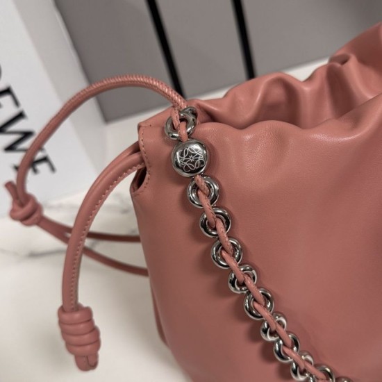 Luxury Replica Loewe Medium Flamenco Handbag in Pink Knockoff Mirror Quality Replica Loewe Medium Flamenco Handbag in Pink Clone