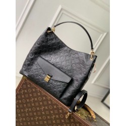 Mirror Quality Replica Louis Vuitton Hobo Metis Bag M27189 in Black Clone