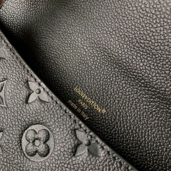Luxury Replica Louis Vuitton Hobo Metis Bag M27189 in Black Knockoff Mirror Quality Replica Louis Vuitton Hobo Metis Bag M27189 in Black Clone