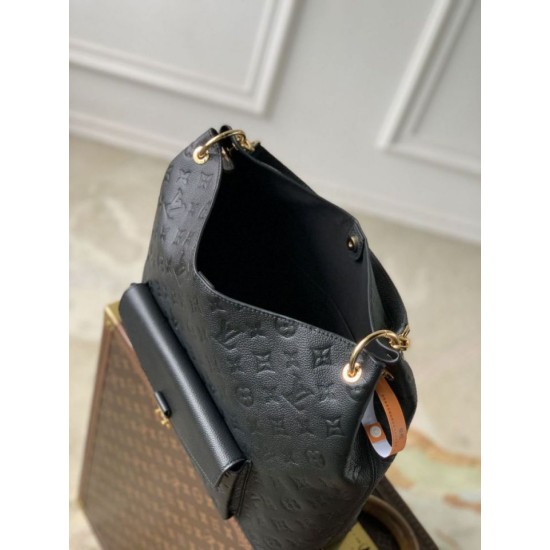 Luxury Replica Louis Vuitton Hobo Metis Bag M27189 in Black Knockoff Mirror Quality Replica Louis Vuitton Hobo Metis Bag M27189 in Black Clone