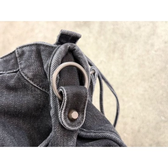 Mirror Quality Replica Balenciaga Le City Bag in Black Washed Denim Clone