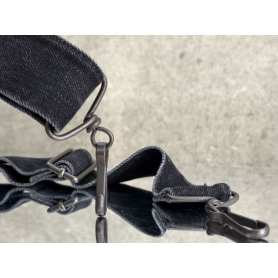 Mirror Quality Replica Balenciaga Le City Bag in Black Washed Denim Clone