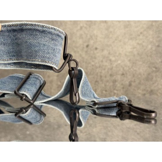 Mirror Quality Replica Balenciaga Le City Bag in Blue Washed Denim Clone