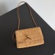 Mirror Quality Replica Bottega Veneta Andiamo Suede Clutch in Brown Clone