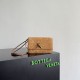 Mirror Quality Replica Bottega Veneta Andiamo Suede Clutch in Brown Clone