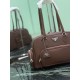 Mirror Quality Replica Prada Medium Top Handle Bag in Brown Clone