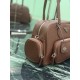 Mirror Quality Replica Prada Medium Top Handle Bag in Brown Clone