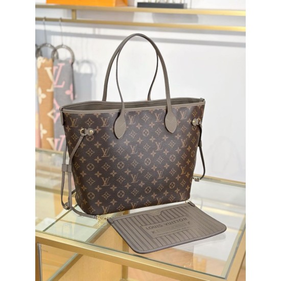 Mirror Quality Replica Louis Vuitton Neverfull Inside Out MM Bag M25664 Smoke Clone