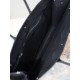 Luxury Replica YSL Saint Laurent Rive Gauche Embroidered Raffia Tote Bag Black Knockoff Mirror Quality Replica YSL Saint Laurent Rive Gauche Embroidered Raffia Tote Bag Black Clone