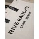 Mirror Quality Replica YSL Saint Laurent Rive Gauche Beige Tote Bag Clone