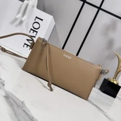 Mirror Quality Replica Loewe Joya Pouch Nappa Bag in Brown Clone