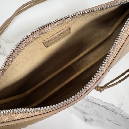 Mirror Quality Replica Loewe Joya Pouch Nappa Bag in Brown Clone