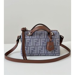 Mirror Quality Replica Fendi Grace FF Mini Denim Calfskin Bag by The Way Boston in Blue Clone
