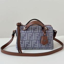 Mirror Quality Replica Fendi Grace FF Mini Denim Calfskin Bag by The Way Boston in Blue Clone