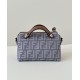 Mirror Quality Replica Fendi Grace FF Mini Denim Calfskin Bag by The Way Boston in Blue Clone