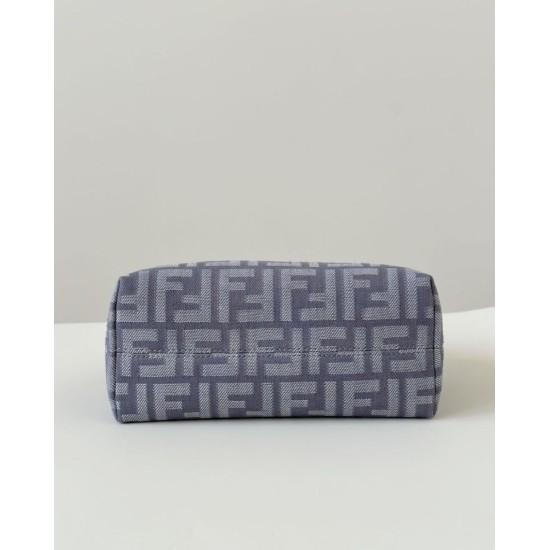 Mirror Quality Replica Fendi Grace FF Mini Denim Calfskin Bag by The Way Boston in Blue Clone