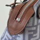 Mirror Quality Replica Fendi Grace FF Mini Denim Calfskin Bag by The Way Boston in Blue Clone