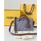Mirror Quality Replica Fendi Grace FF Mini Denim Calfskin Bag by The Way Boston in Blue Clone